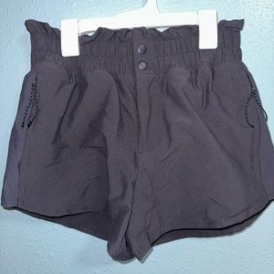 Women's FLX Navy Blue Athletic Bag Shorts